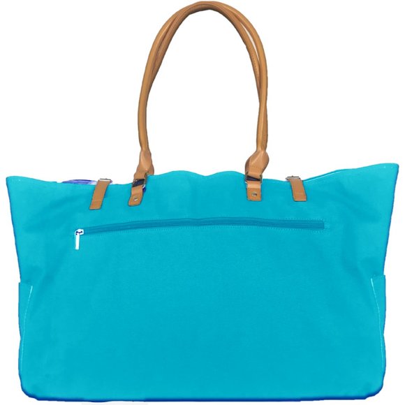 KEHO "Beach Vibes" Large Beach Bag/Tote (Light Blue) - Picture 4 of 7